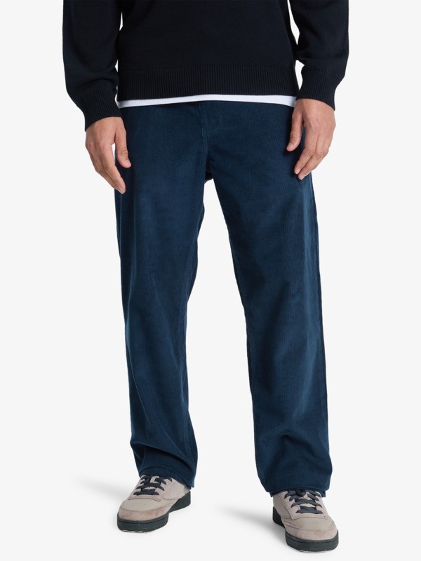 Quiksilver - Taxer Regular Cord - Pantalones Azul hombre