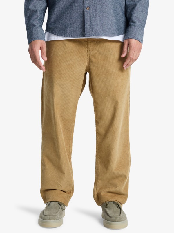 Quiksilver - Taxer Regular Cord - Pantalones Beige hombre