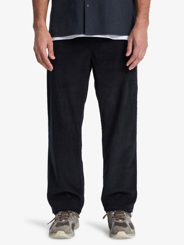 Quiksilver - Taxer Regular Cord - Pantalones Negro hombre