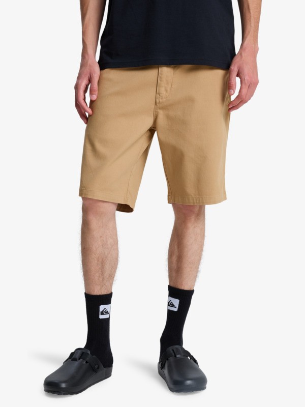 Quiksilver - Union Straight 20" - Short en denim Beige Hombre