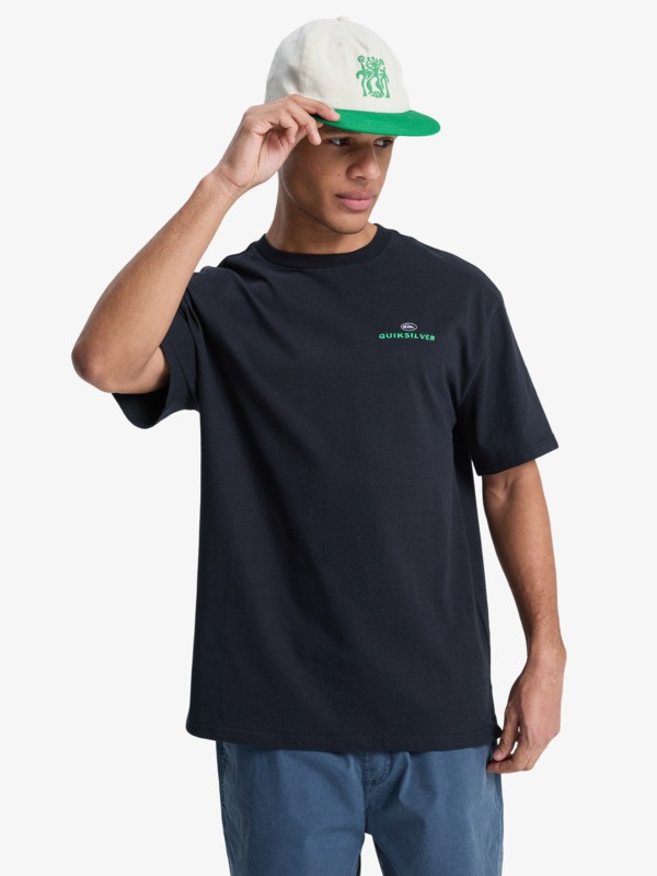 Quiksilver - Upside Down - Camiseta de manga corta Negro Hombre
