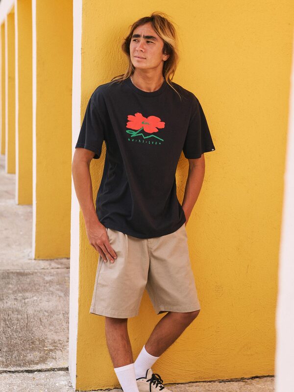 Quiksilver - Urban Chill 22" - Short de cintura elástica Beige Hombre