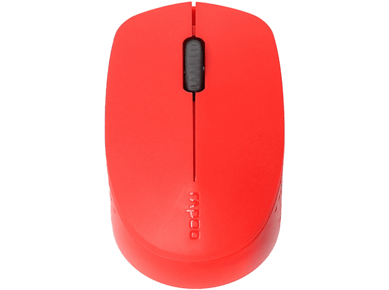 Rapoo Ratón inalámbrico - Rapoo M100 Silent, Clic silencioso, 1300 ppp, Bluetooth 3.0, 4.0, 2.4 GHz, Rojo
