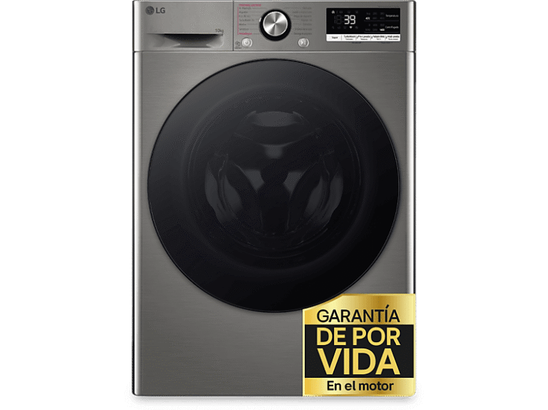 REACONDICIONADO Seminuevo Bueno Lavadora carga frontal - LG F4WR7010AGS, Serie 700, 10 kg, 1400 rpm, 14 Programas, AI Direct Drive ™, Steam™, Inox