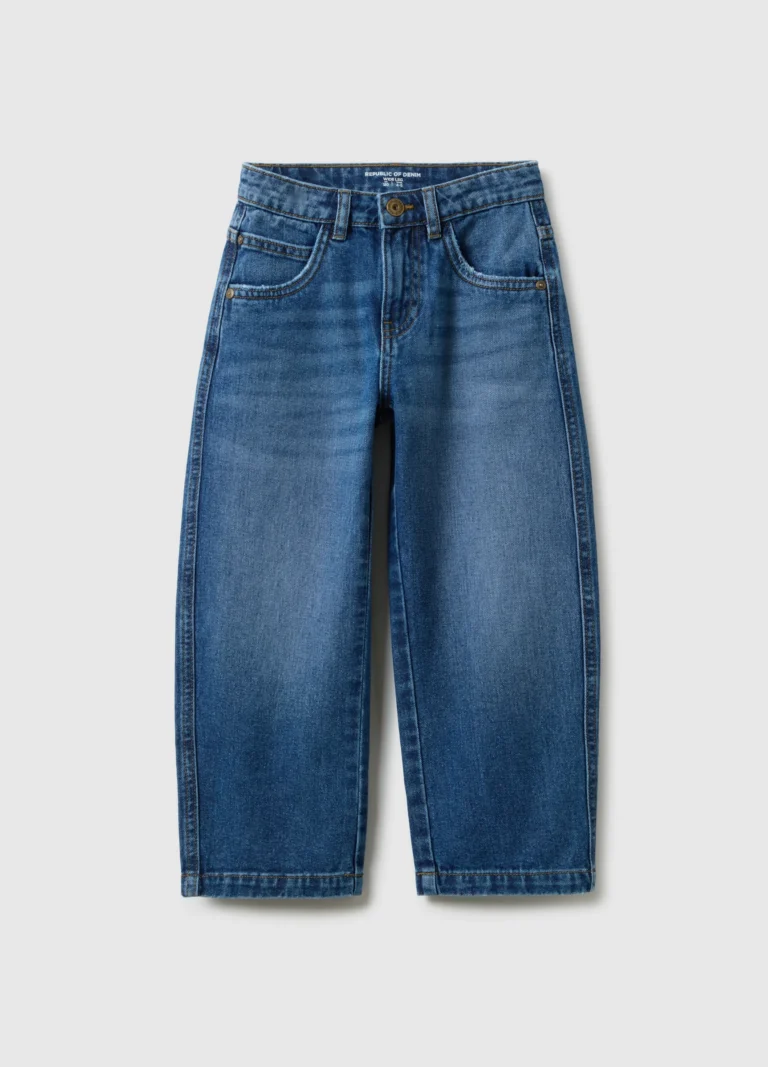 Republic OF DENIM Vaqueros Anchos De Puro Algodón Azul Para Niño, Niño, Azul, Talla: 9-10
