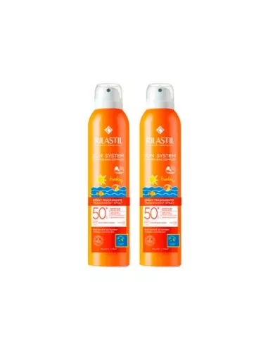 Rilastil SUN SYSTEM Baby Duplo Spray Transparente SPF50+ 2x200 m