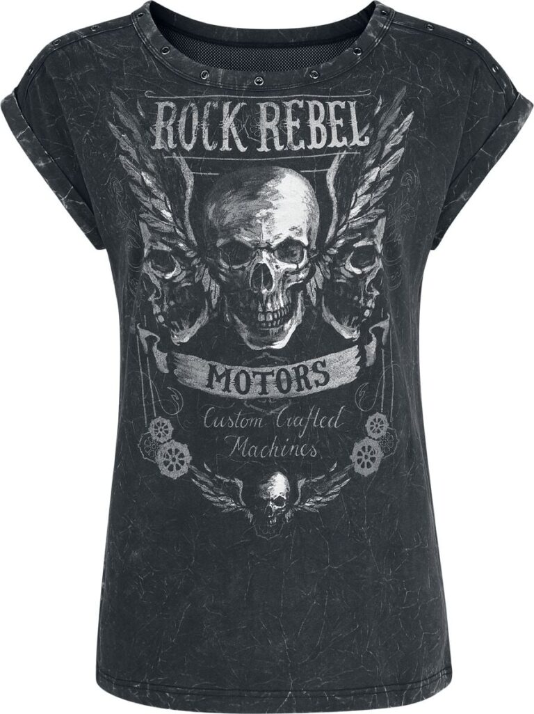 Rock Rebel by EMP Camiseta de Rock Rebel by EMP - Camiseta Original Sinners - S XXL - para Mujer - Gri