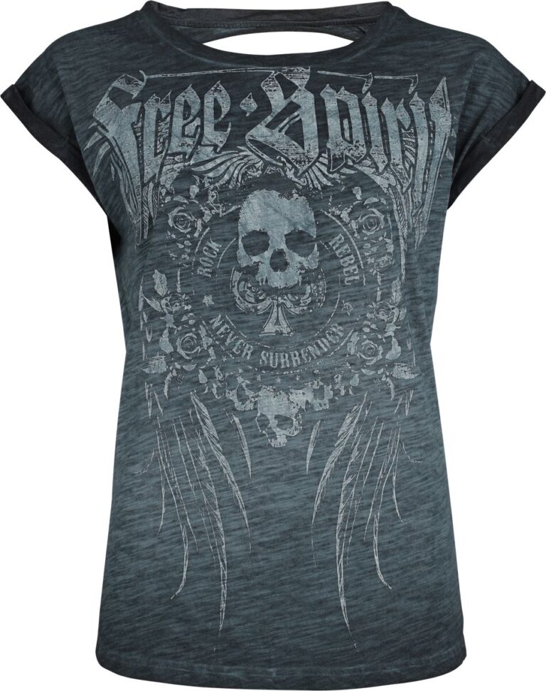 Rock Rebel by EMP Camiseta de Rock Rebel by EMP - Free Spirit - S XXL - para Mujer - Turquesa