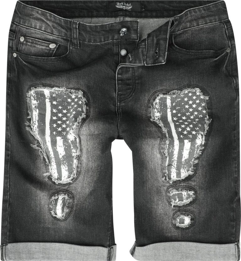 Rock Rebel by EMP Pantalones cortos de Rock Rebel by EMP - Walk With Me In Hell - 29 34 - para Hombre - Negro