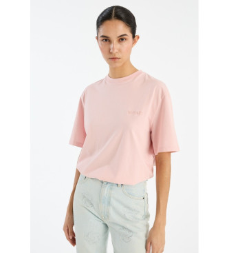 Rotate para mujer. 1124451011 Camiseta oversize rosa (M), Casual, Manga corta, Algodón Orgánico, Sostenible