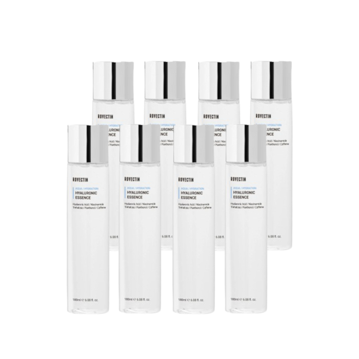 Rovectin Aqua Hyaluronic Essence (New Version of Skin Essentials Activating Treatment Lotion) - 180ml (8ea) Set