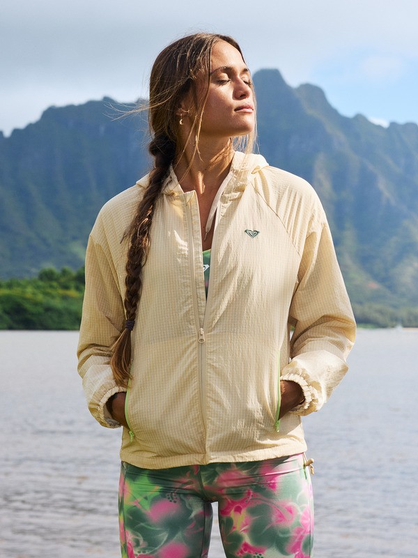 Roxy Boundless Spirit 2 - Chaqueta resistente al agua Beige Mujer