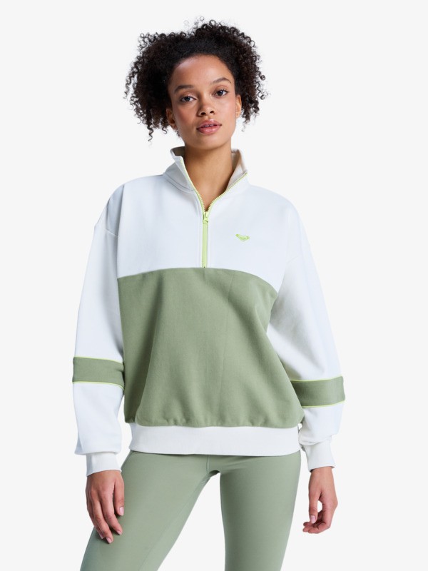 Roxy Ess Energy New - Sudadera de entrenamiento Verde Mujer