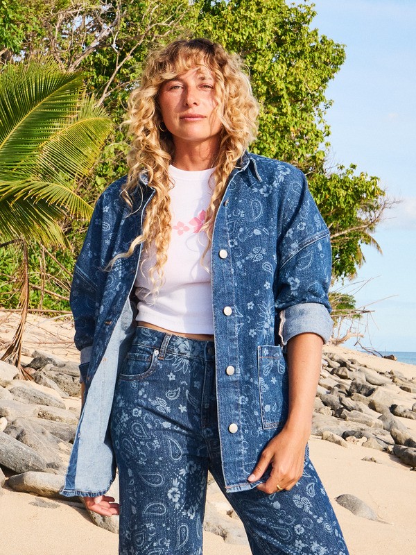 Roxy Kick Back Washed - Camisola Azul Mujer