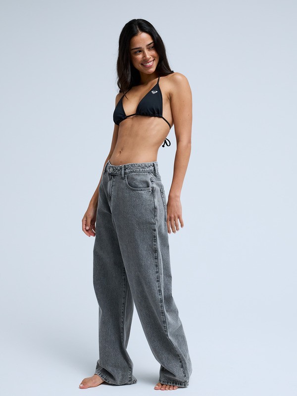 Roxy Laidback Low Lava - Vaquero holgado Negro Mujer