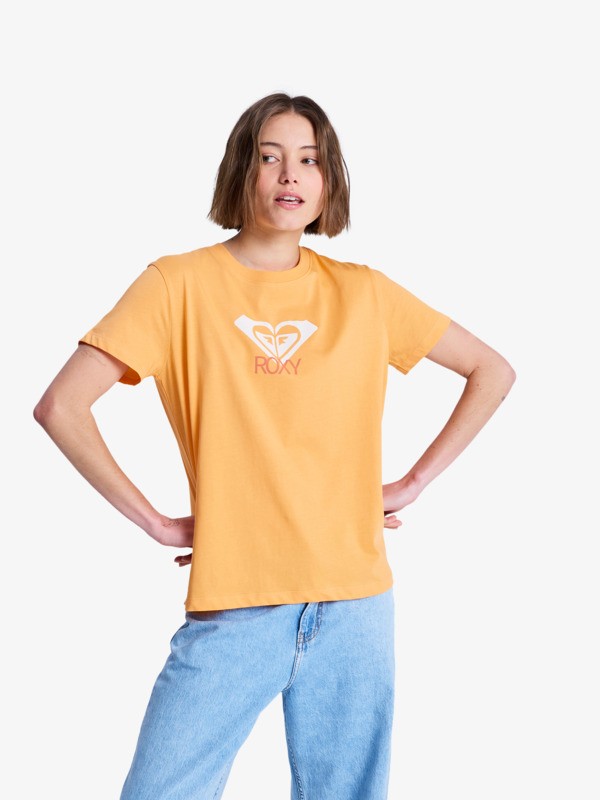 Roxy Ocean Road Art - Camiseta de manga corta Naranja mujer