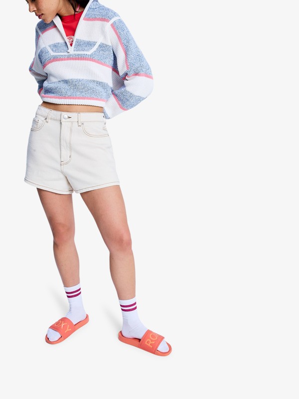 Roxy Offshore Mid Sandbar - Short Vaquero Beige Mujer