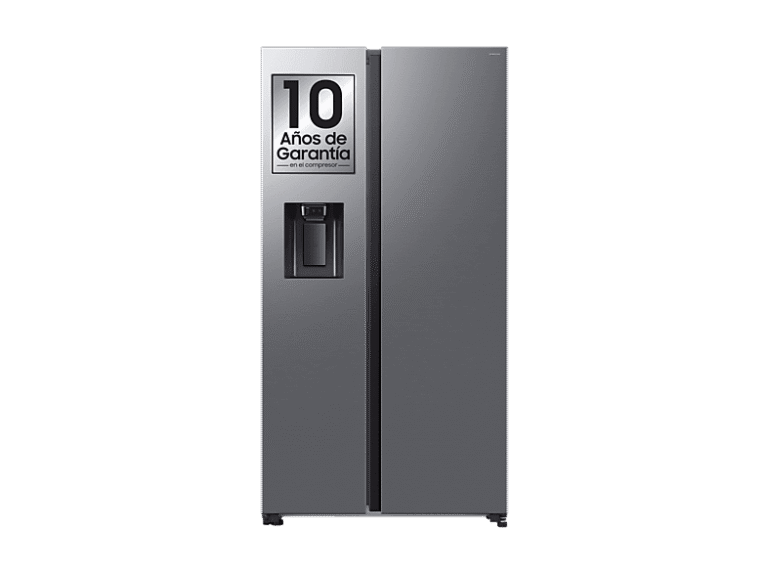Samsung Frigorífico americano - Samsung Bespoke AI RS70F64KETEF, All Around Cooling, No Frost, 178.4 cm, 640 l, Dispensador agua y hielo, Inox