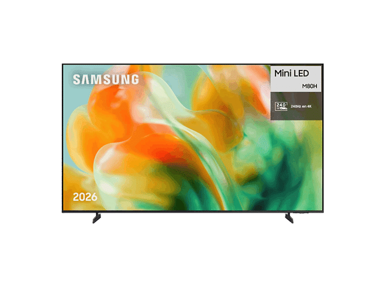 Samsung TV Mini LED 55" - Samsung TU55M80HAUXXC, UHD 4K, NQ4 AI Gen2 Processor, Smart TV, Full AI, Negro