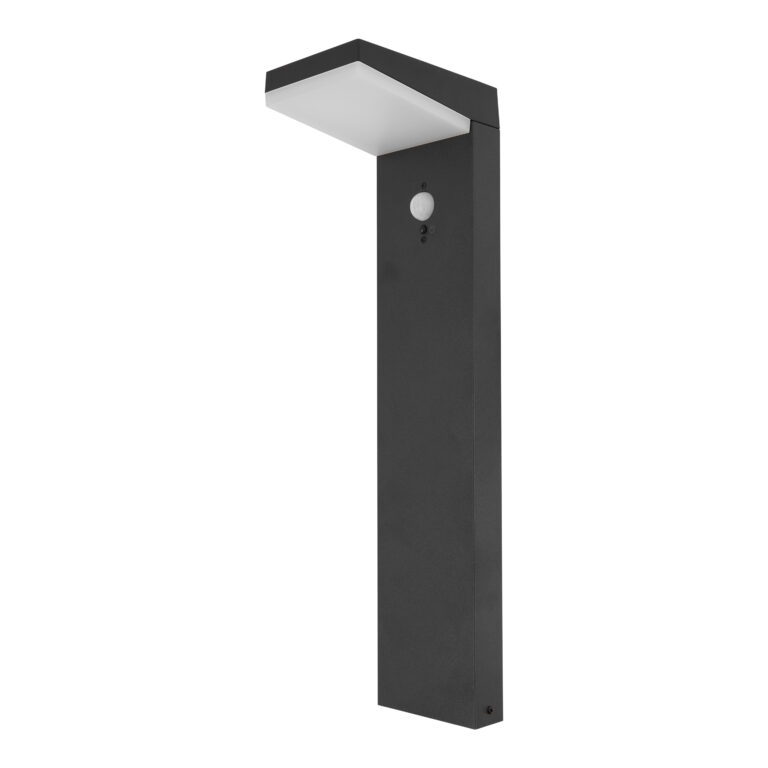 Semifarola solar con sensor 850lm 5k ip44