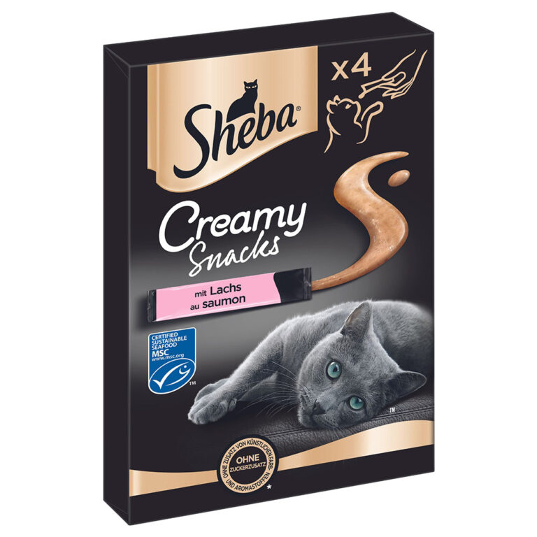 Sheba Creamy snacks para gatos - 40 x 12 g Salmón