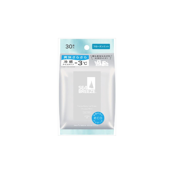 Shiseido Sea Breeze Face & Body Ice Sheet - 30 hojas - Frozen Mint