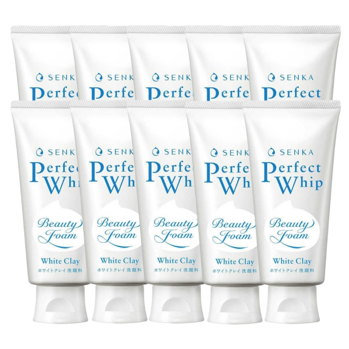 Shiseido Senka Perfect Whip White Clay (2023 Version) - 120g (10ea) Set