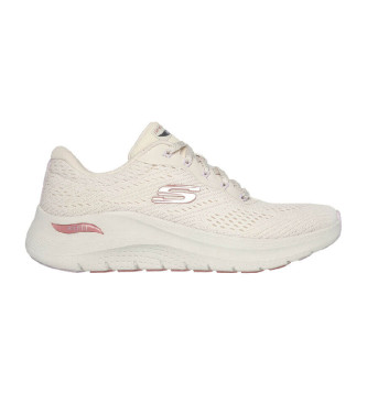 Skechers para mujer. 150051 Zapatillas Arch Fit 2.0 - Big League blanco roto (40), Tela, 3 a 5cm, Cordones, Casua