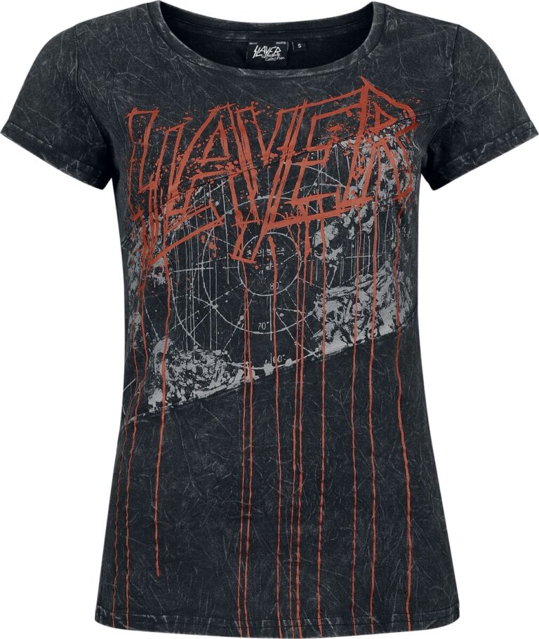 Slayer Camiseta de Slayer - EMP Signature Collection - S XXL - para Mujer - Gris oscuro