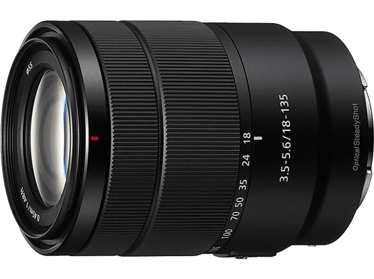 Sony Objetivo EVIL - Sony E 18-135mm f/3.5-5.6 OSS, Negro