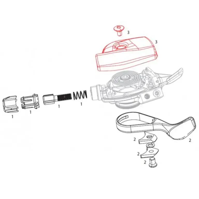 Sram Kit de alojamiento de la palanca del cambio trasero derecho con tornillos de montaje Sram Trigger XX1