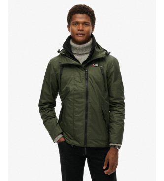 Superdry para hombre. M5012100A Chaqueta Windbreaker verde (L), Casual, Poliéster