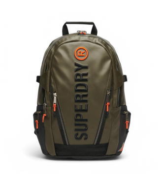 Superdry para mujer. W9110391A Mochila de lona con bordado verde (OSFA), Casual, Poliéster