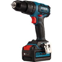 Taladro percutor 18v brushless con batería 4ah erbauer