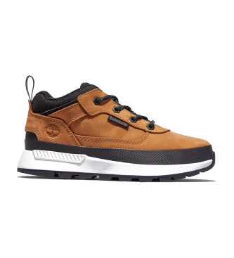Timberland para niño. TB0A2GN12311 Zapatillas de piel con cordones Field Trekker amarillo (36), Plano, Casual, moda infanti