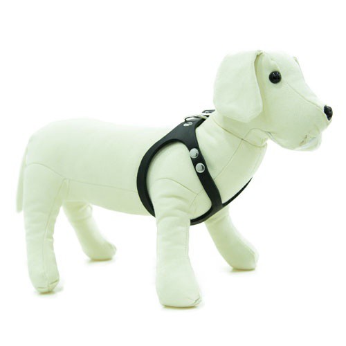 TK-Pet Namur Arnés de Cuero Negro para perro