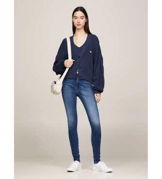 Tommy Jeans para mujer. DW0DW09215 Jeans Sylvia Ceñidos azul (25/32), Casual, Algodón, Elastano