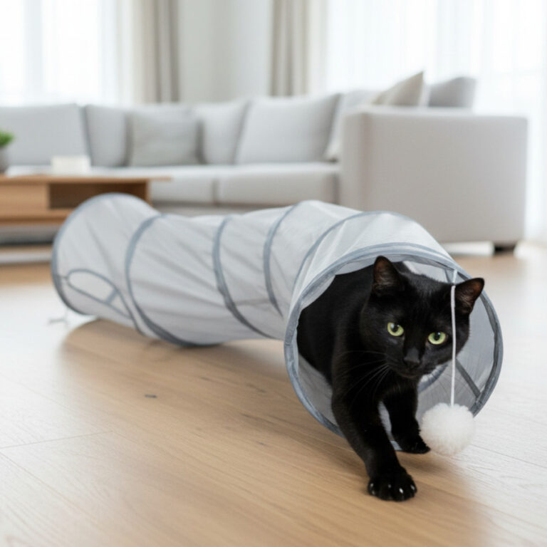 Tootoy! Tootoy! Tunel de Tela con Juguete para gato