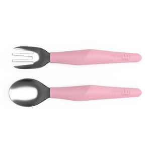 Toys "R" US Set de cubiertos para bebé rosa claro