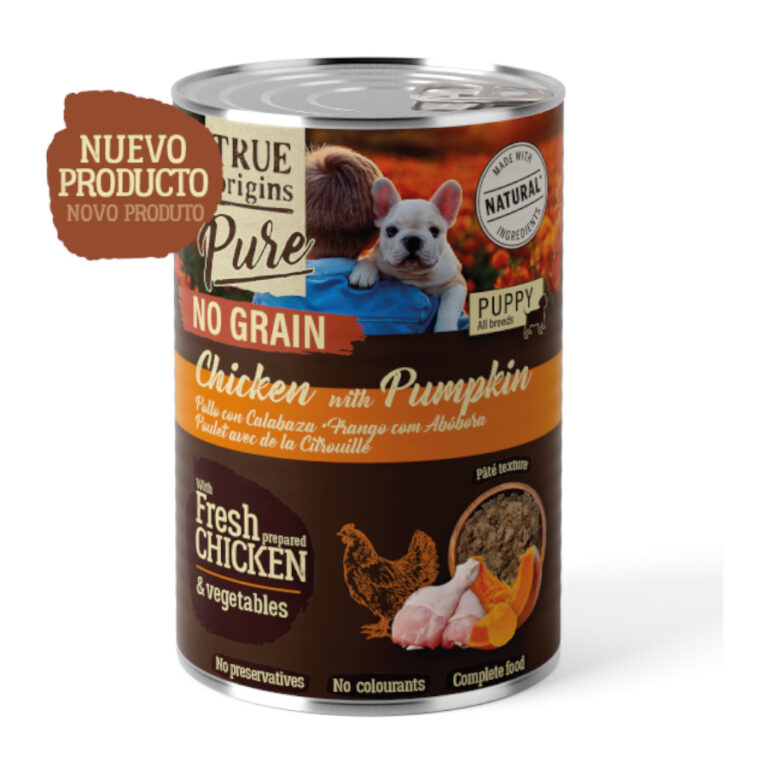True Origins 24 latas x 400 g True Origins Pure Pollo lata para cachorros ¡Pack Ahorro!