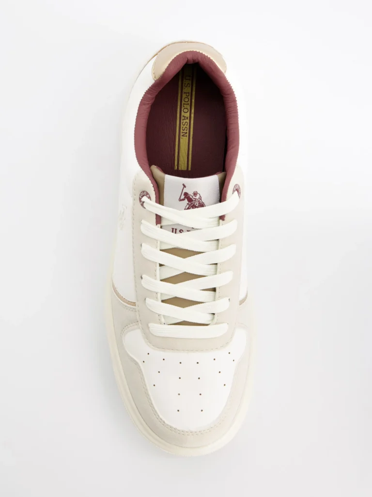U.S. Polo ASSN Zapatillas blancas efecto piel - U.S. Polo Assn. Zabry, 36