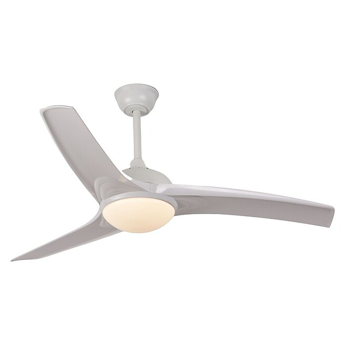 Ventilador de techo Elegance (Blanco, 132 cm, 35 W, Blanco cálido) + Garantía BAUHAUS 5 años para equipos eléctricos y motorizado