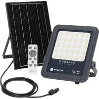 Aigostar Foco proyector LED solar con control remoto,focos solare de 100W, 1000LM,luz blanca fría de 6500