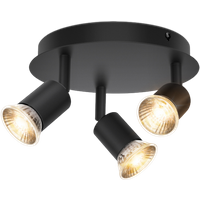 💡 Aigostar lámpara de techo con 3 focos LED ajustables