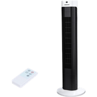 Aigostar Ventilador de Torre con Mando a Distancia, Oscilación 85°, Temporizador 7,5H, Ventilador Silenci