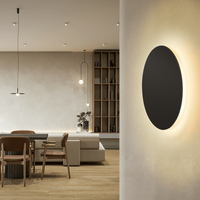Aplique de Pared de Metal Negra 12W
