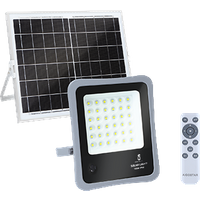 Aigostar - Foco proyector LED solar con mando a distancia, 100W, 6500W luz blanca. Resistente al agua IP6