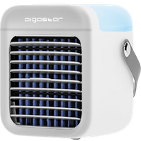Aigostar Ice Cube - Ventilador humidificador portátil, sin cables. Depósito de 300ml, 3 velocidades, 2 mo