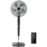 Aigostar Hansa - Ventilador de pie oscilante con mando a distancia, 5 aspas, 3 modos y 6 velocidades, alt