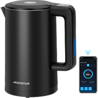 Aigostar Benjamin Smart - Hervidor de Agua Inteligente Temperatura Regulable de 40°C a 100°C, Control Wif